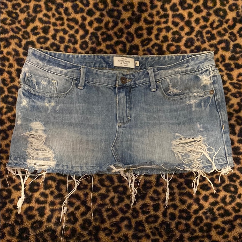 Abercrombie & Fitch Blue Mini Skirt Size 8